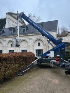 Location de nacelle pour les travaux de toiture